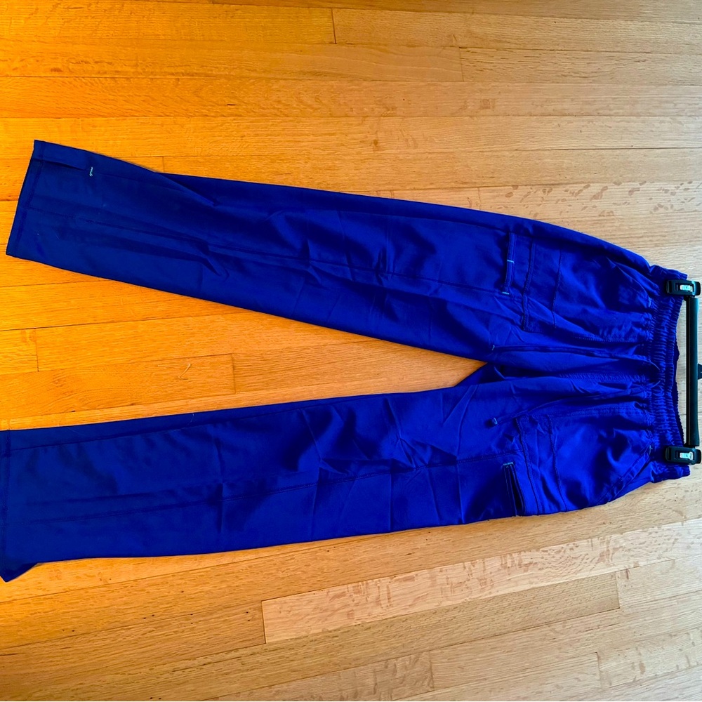 Blue scrub pants